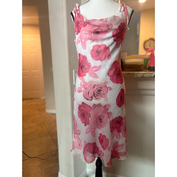 City Triangles Juniors Floral Y2K Vintage Dress Size 7/ Women's SM-MED 2-6 - Picture 3 of 5